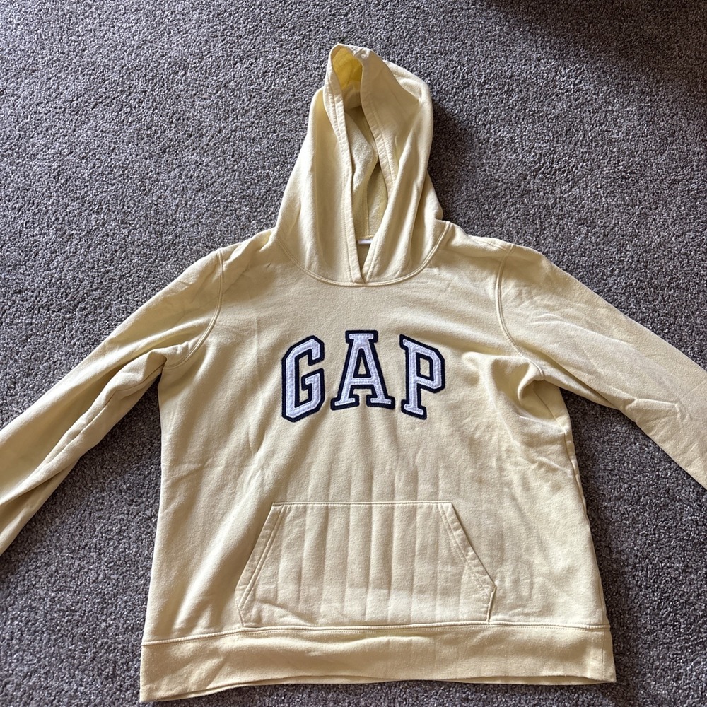Gap Youth Yellow‎ Pullover Hoodie Size Large